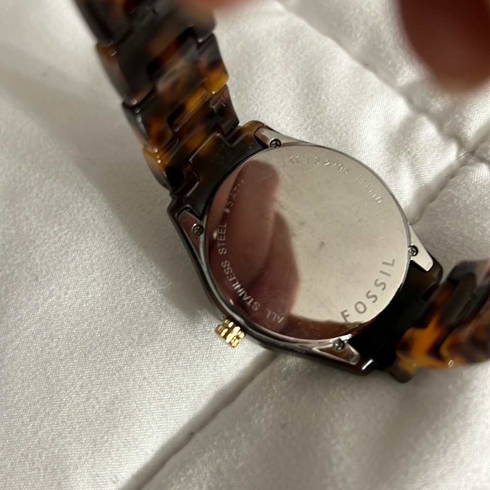 Fossil Stella Multifunction 4 Dial Tortoise Shell… - image 4